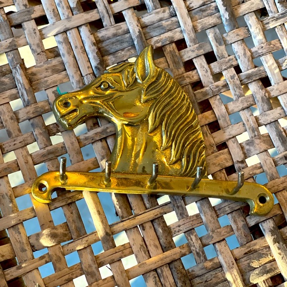 Petite Solid Brass Horse Rack - Picture 2 of 2